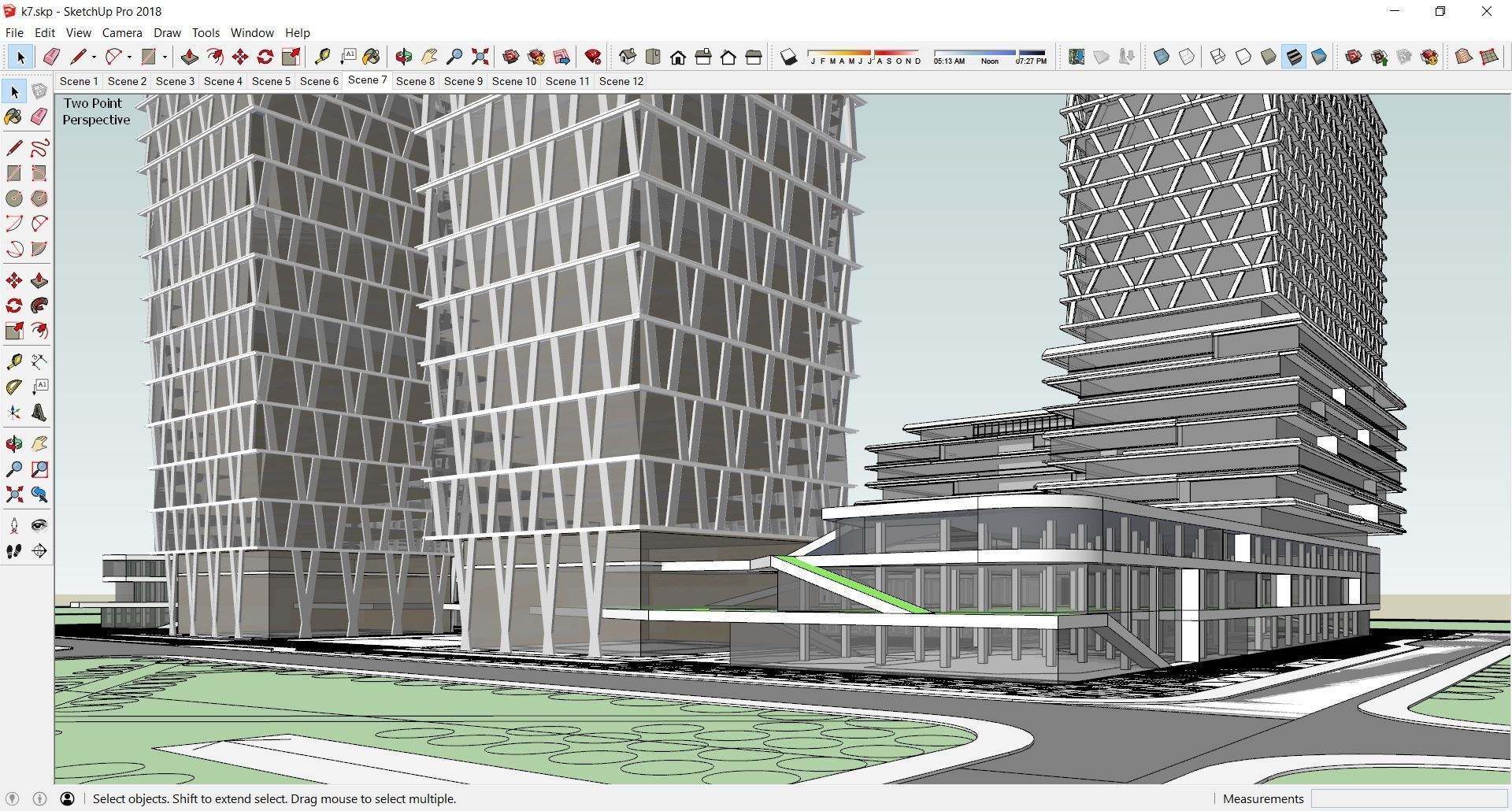Sketchup Office building K7 3D model_10