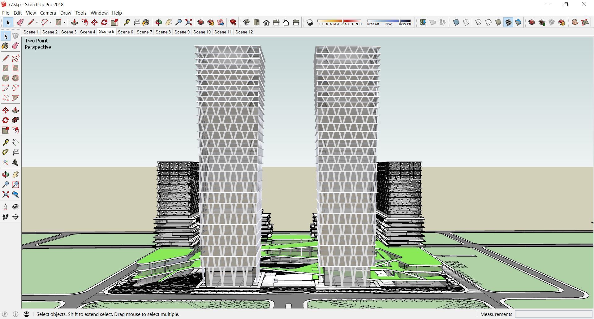 Sketchup Office building K7 3D model_8