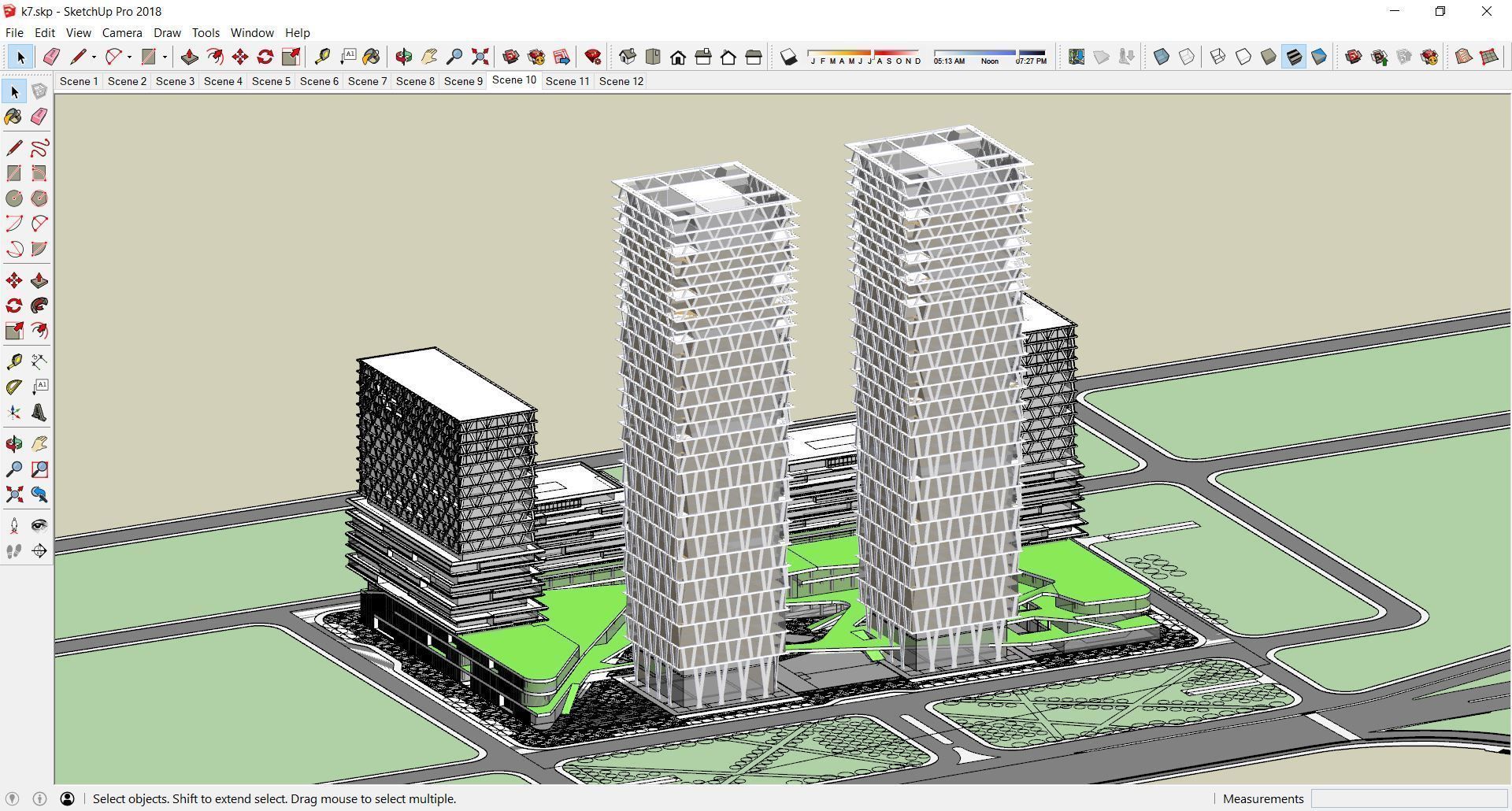 Sketchup Office building K7 3D model_3