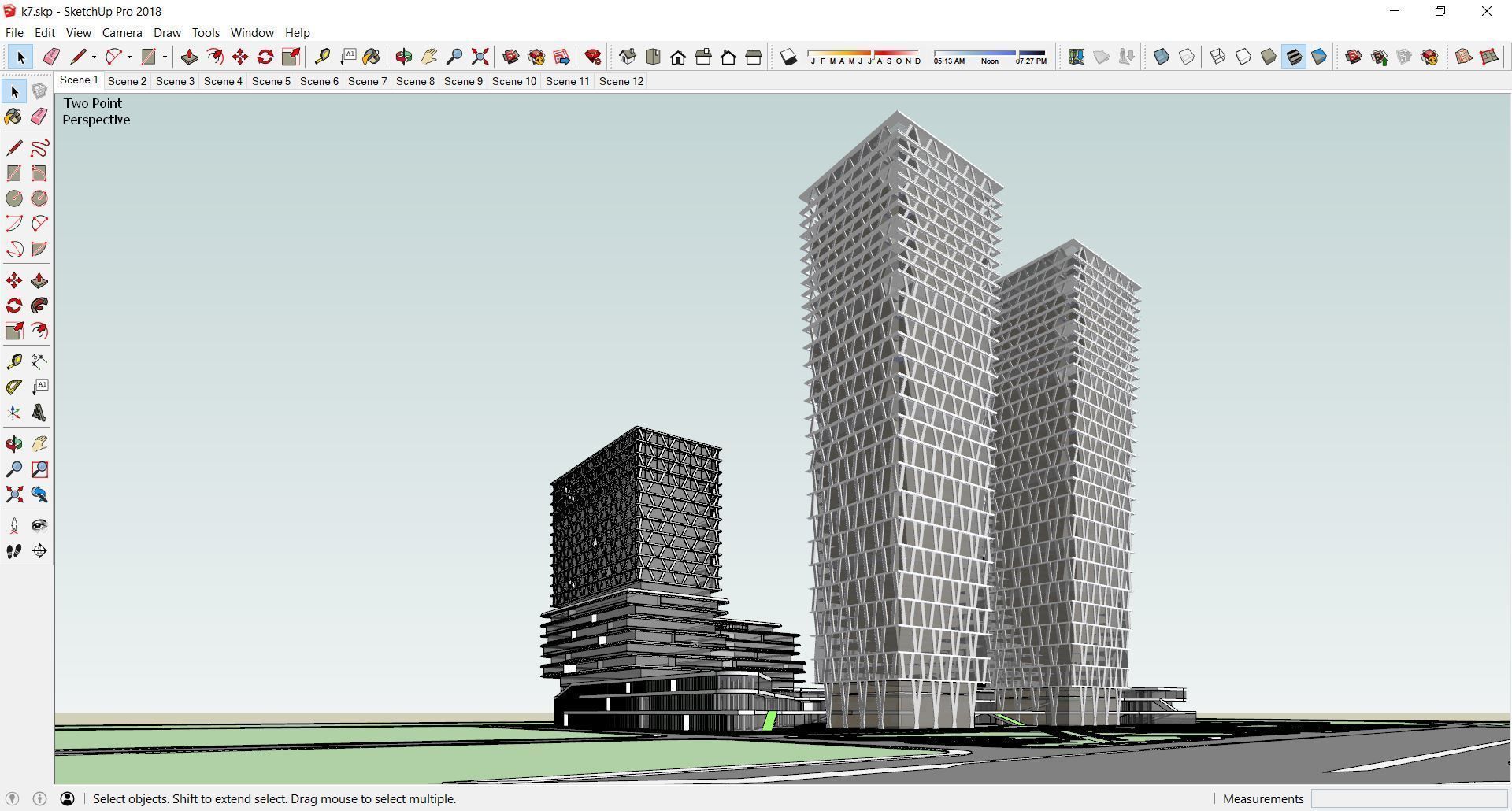 Sketchup Office building K7 3D model_5