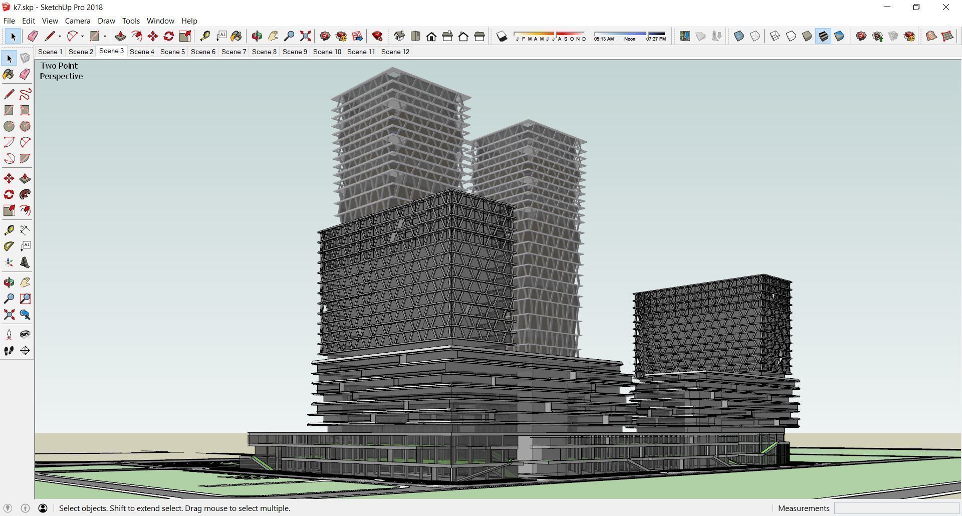 Sketchup Office building K7 3D model_7