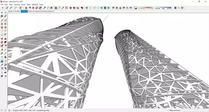 Sketchup Office building Q2