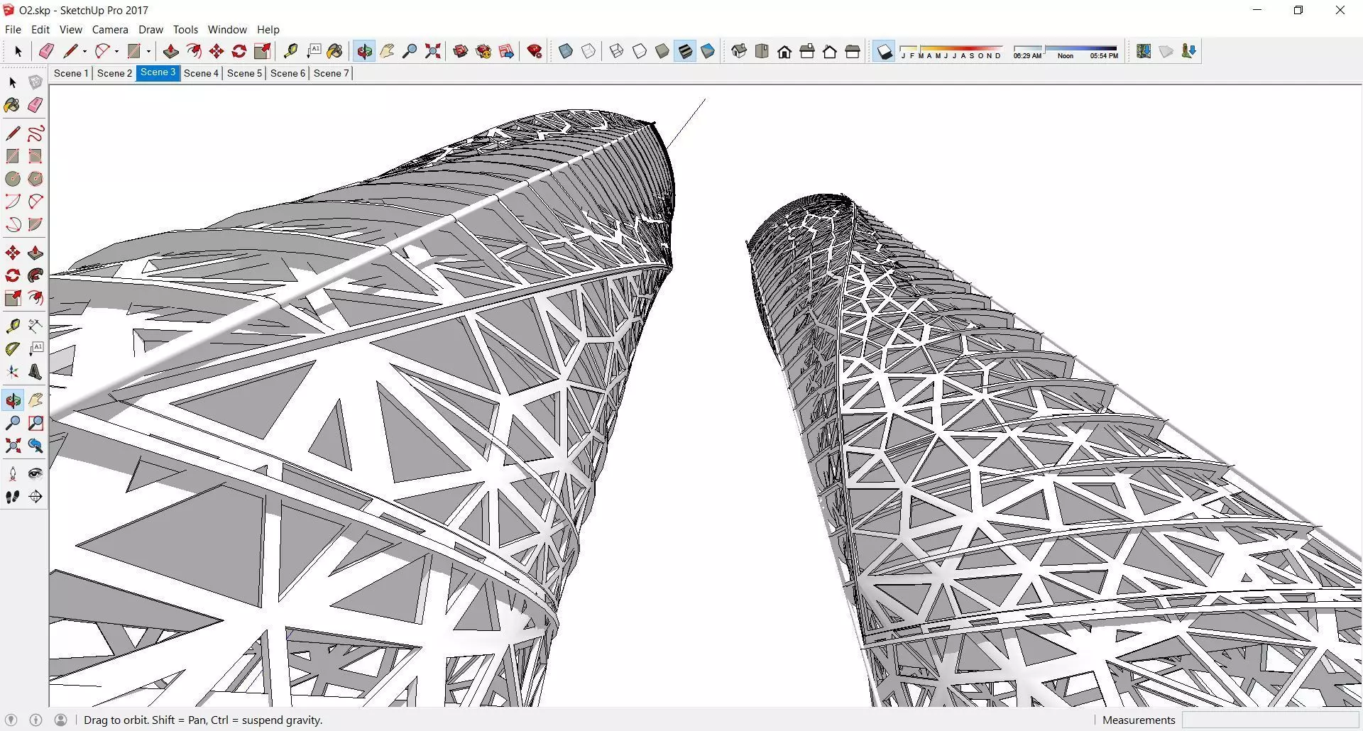 Sketchup Office building Q2 3D model_0