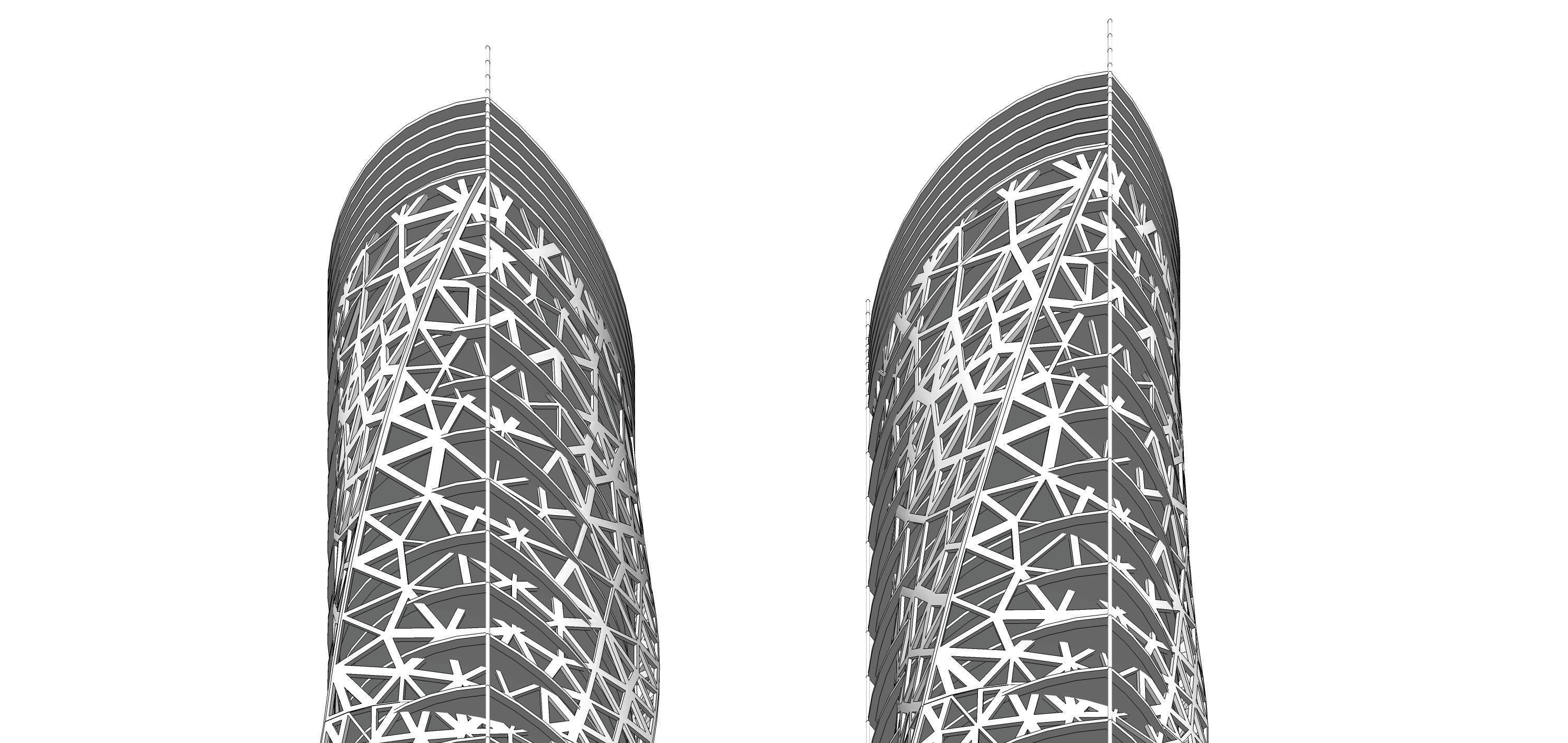 Sketchup Office building Q2 3D model_2