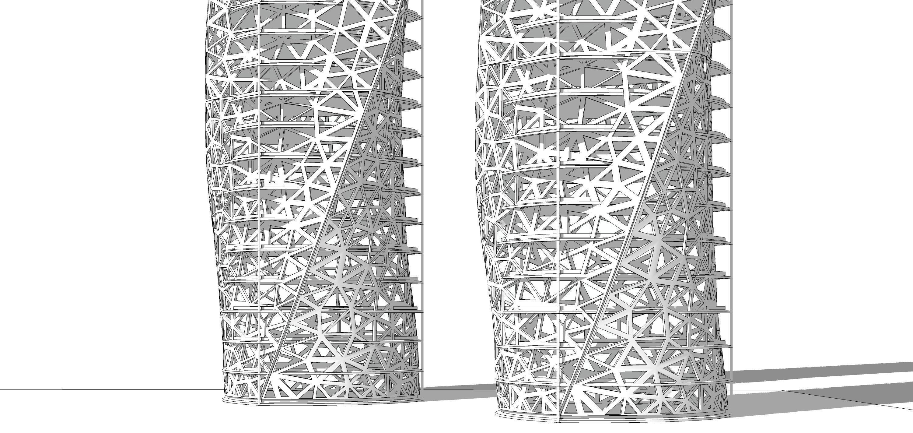 Sketchup Office building Q2 3D model_6