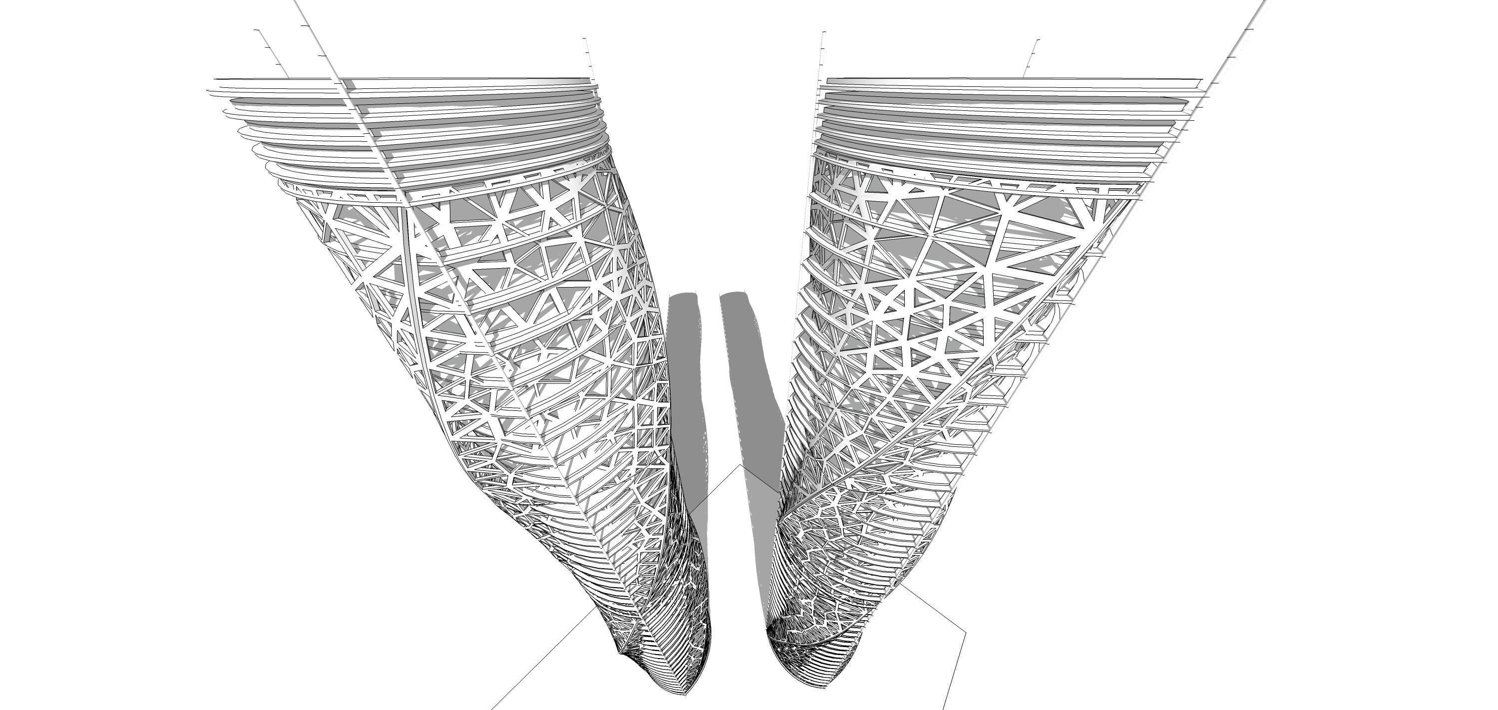 Sketchup Office building Q2 3D model_5
