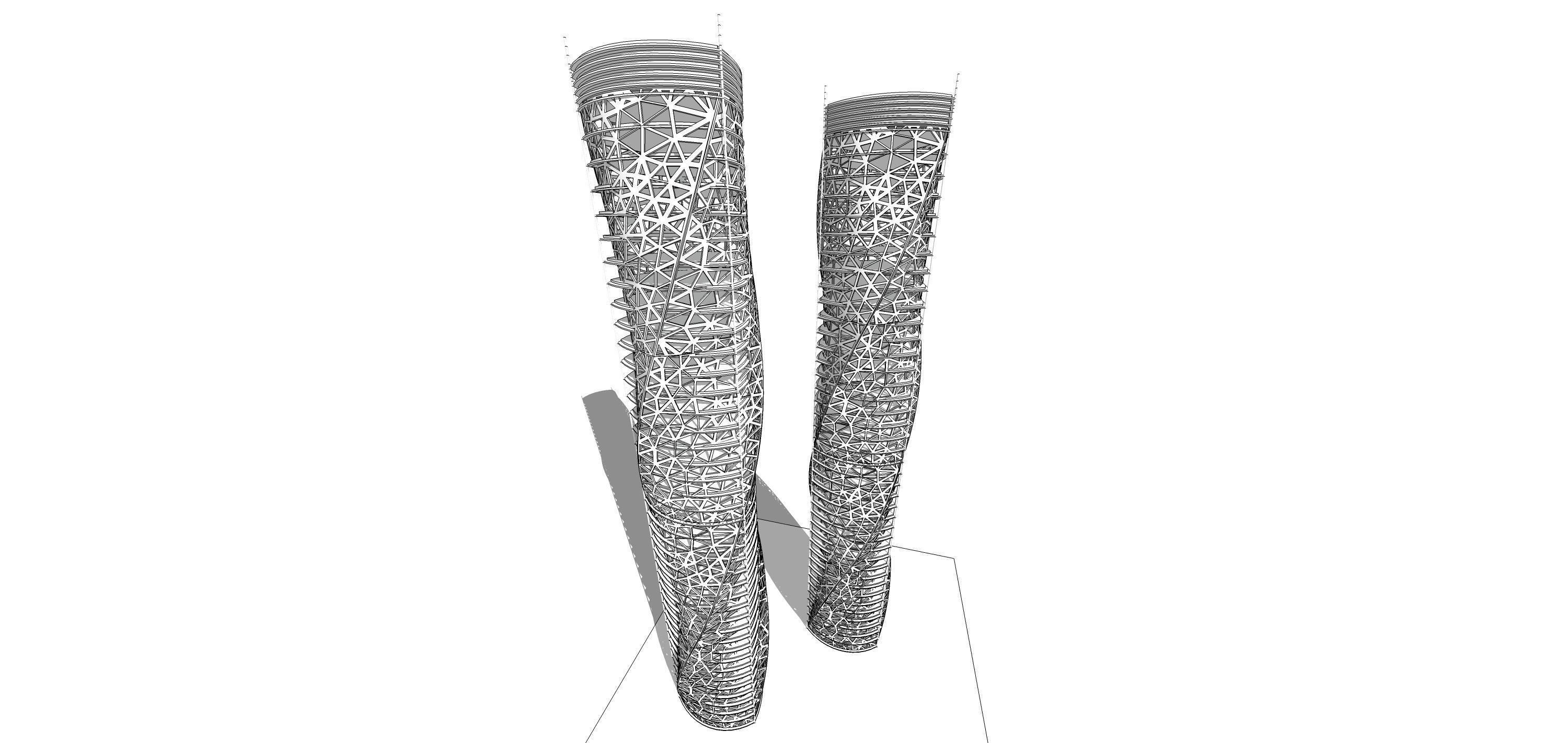 Sketchup Office building Q2 3D model_4