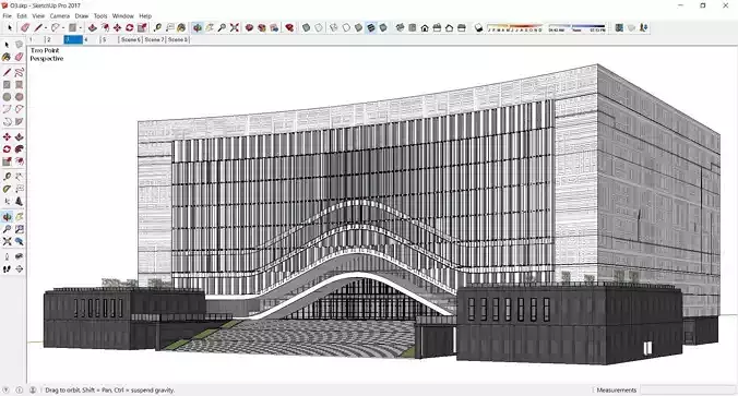 Sketchup Office building Q3