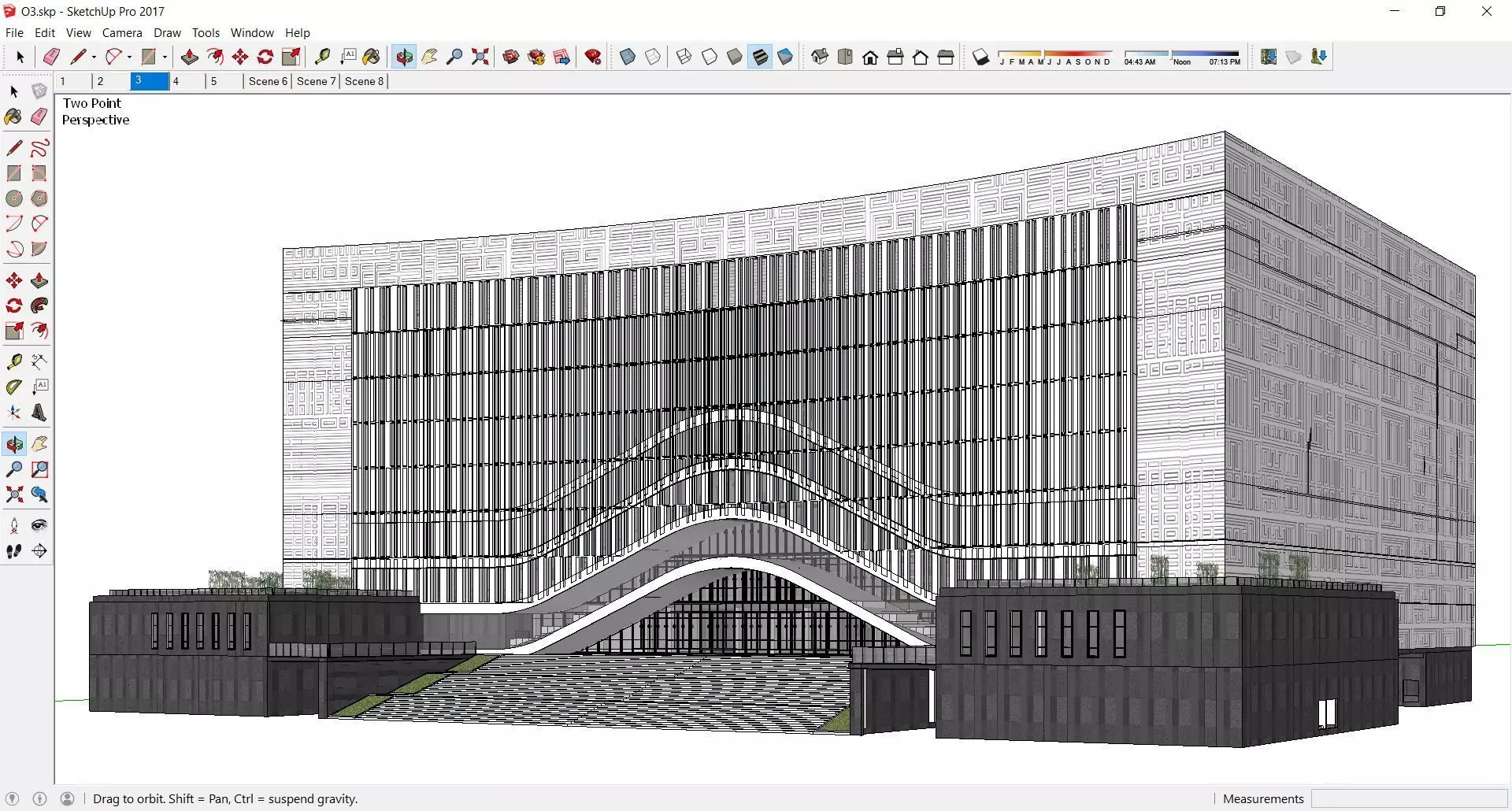 Sketchup Office building Q3 3D model_0