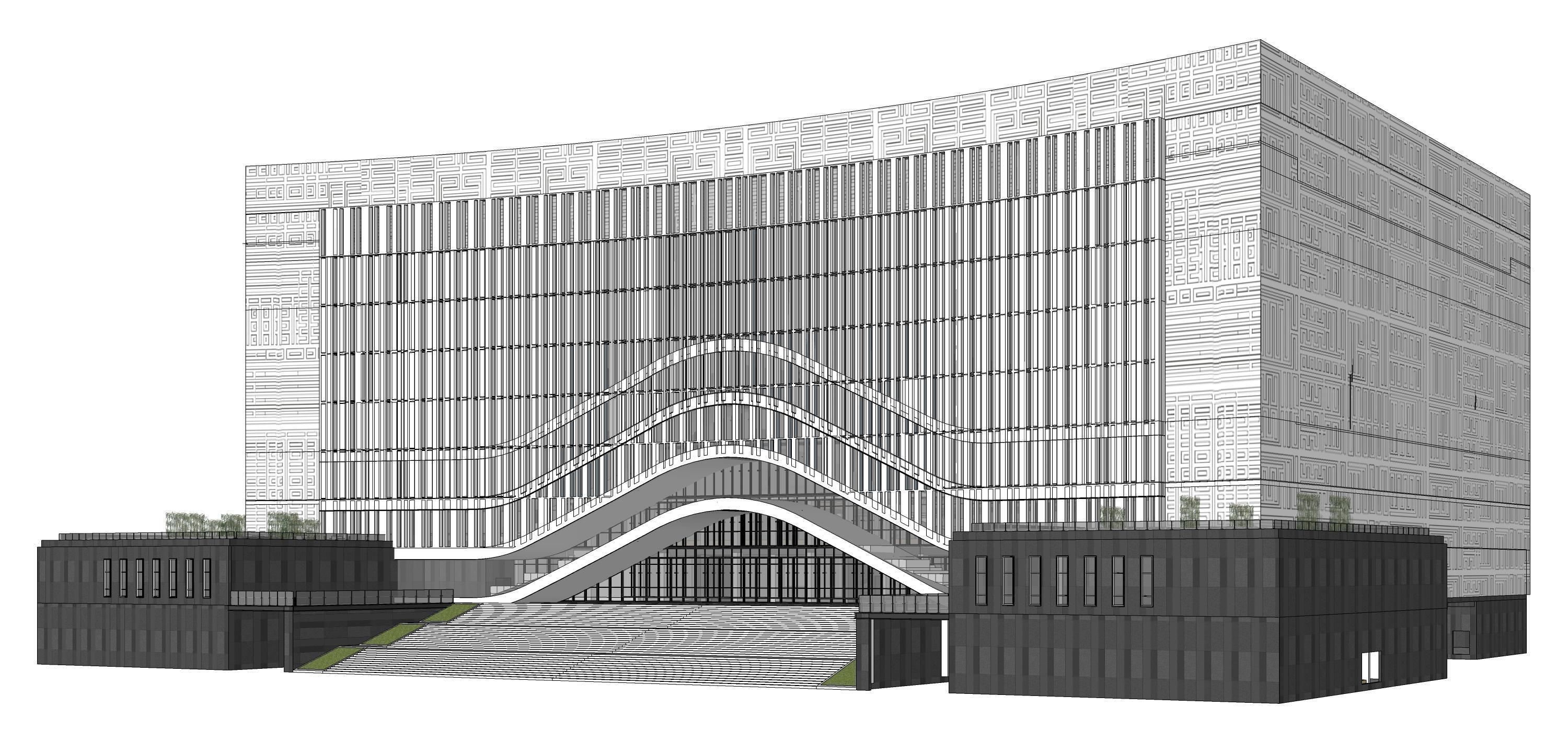 Sketchup Office building Q3 3D model_3