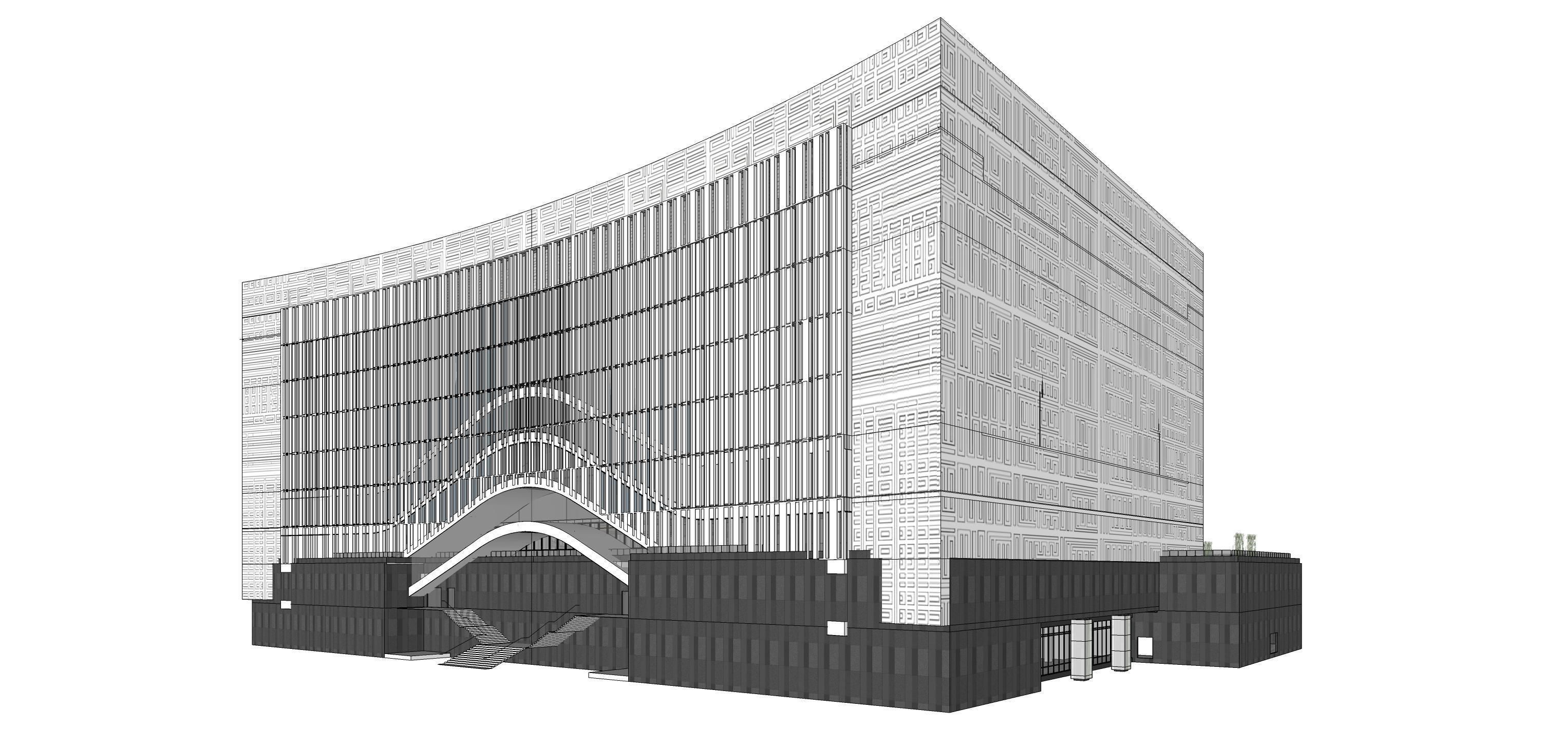 Sketchup Office building Q3 3D model_4