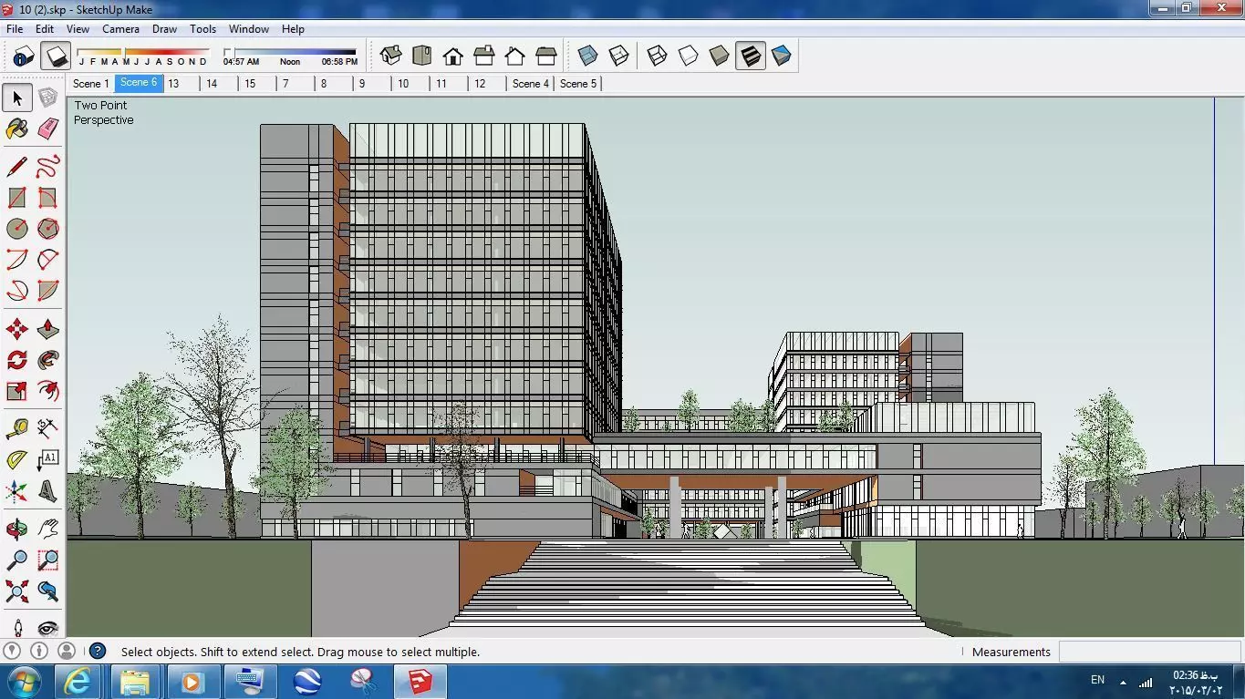 Sketchup Office building OFF2 Free 3D model