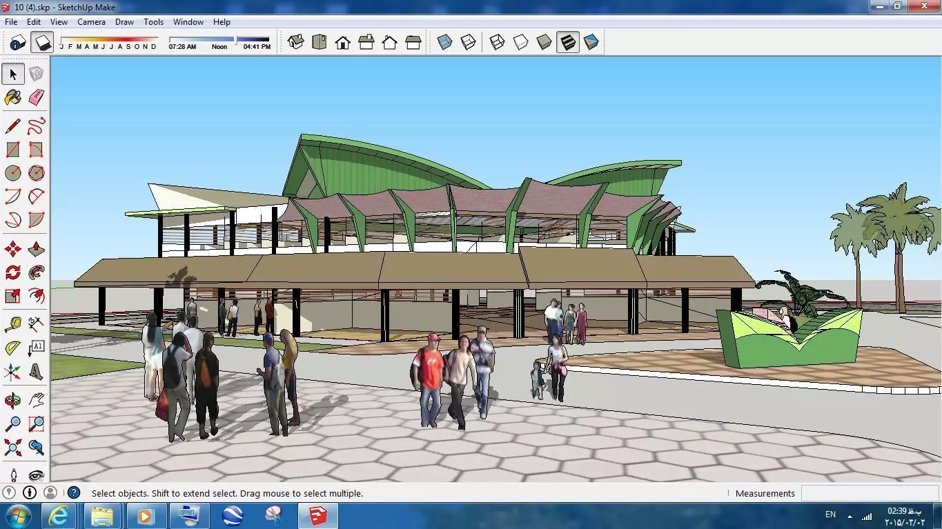 Sketchup Office building OFF4 Free 3D model