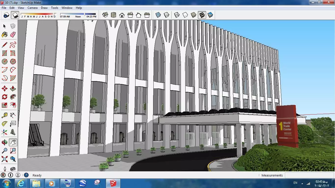 Sketchup Office building OFF7 Free 3D model