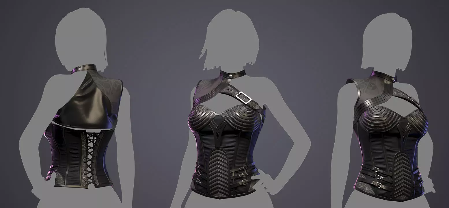 Corset 3D model 3D model_0