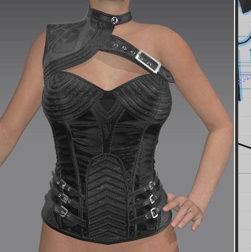 Corset 3D model 3D model_4