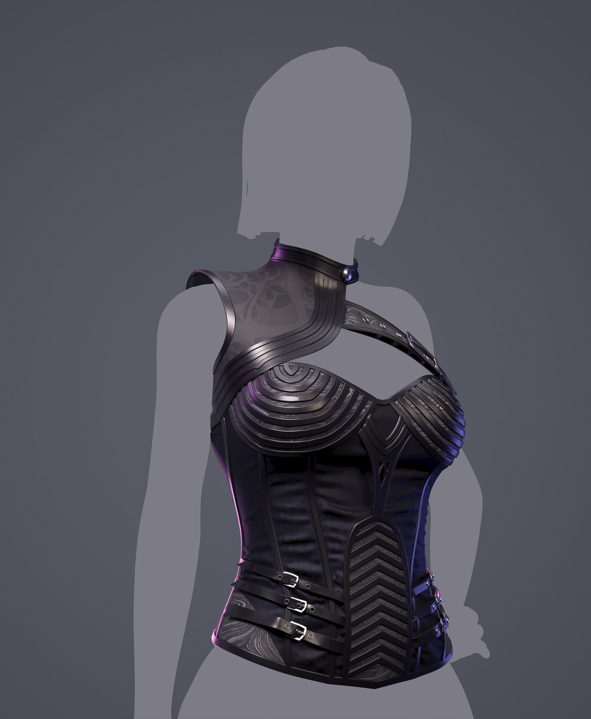 Corset 3D model 3D model_3
