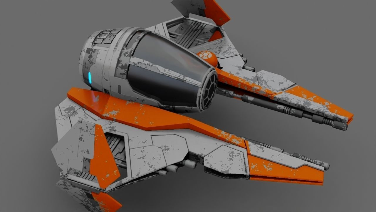 Star Wars Fighter  3D model_6