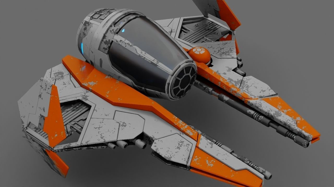 Star Wars Fighter  3D model_1