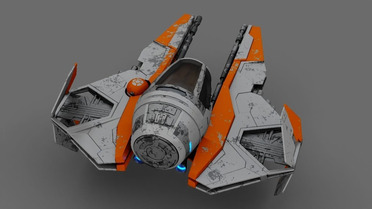 Star Wars Fighter  3D model_11