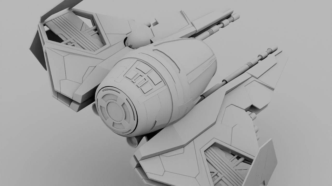 Star Wars Fighter  3D model_27