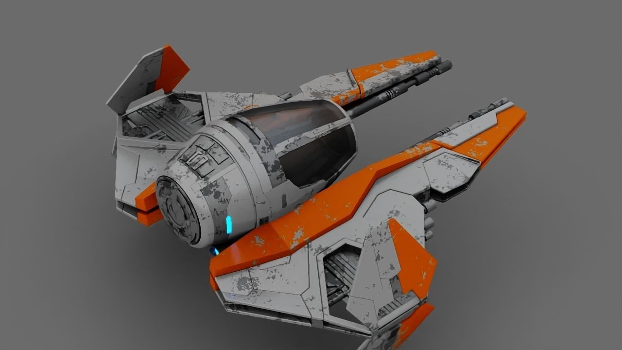 Star Wars Fighter  3D model_9