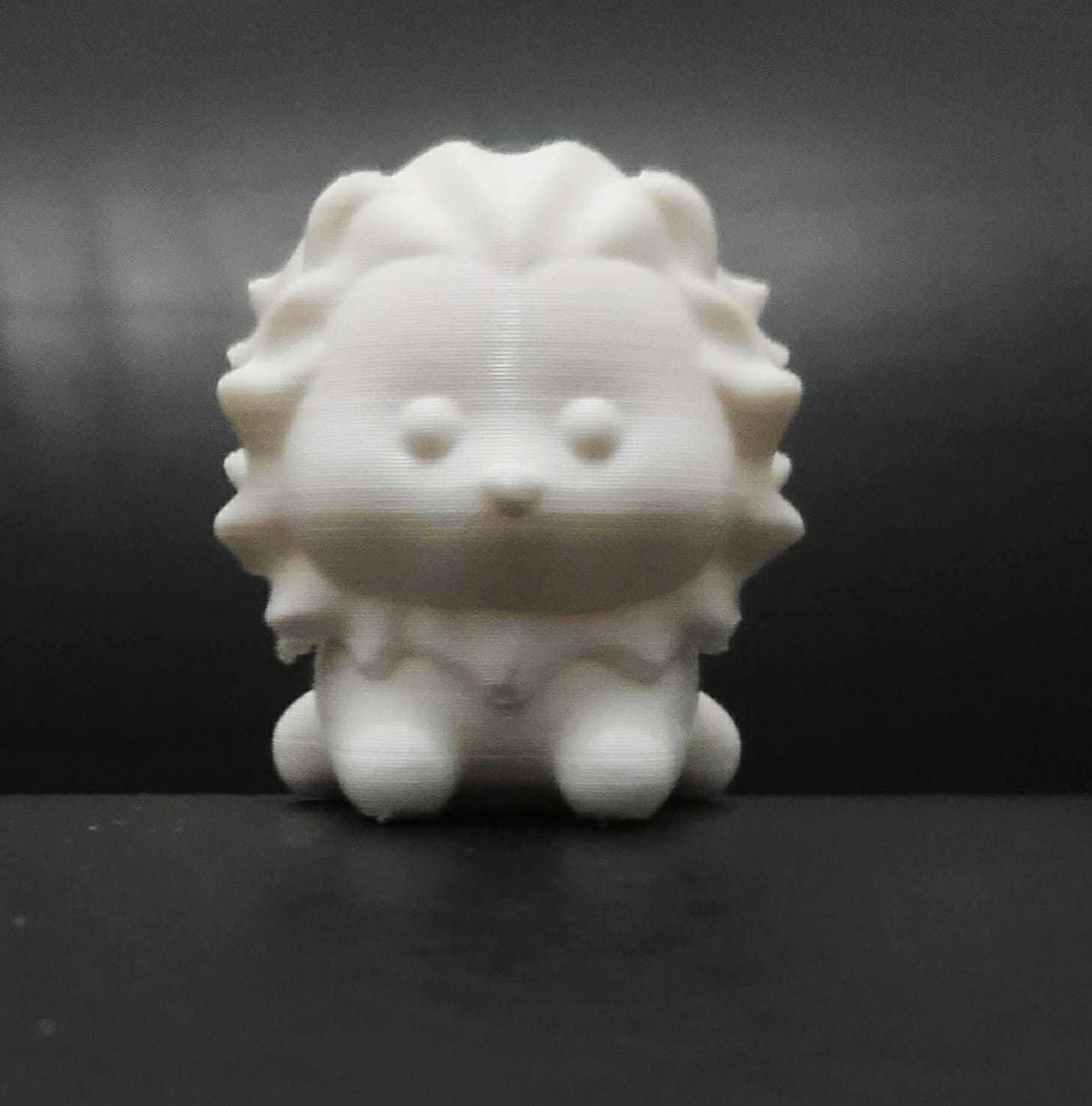 Cute Lying Lion 3D print model_4