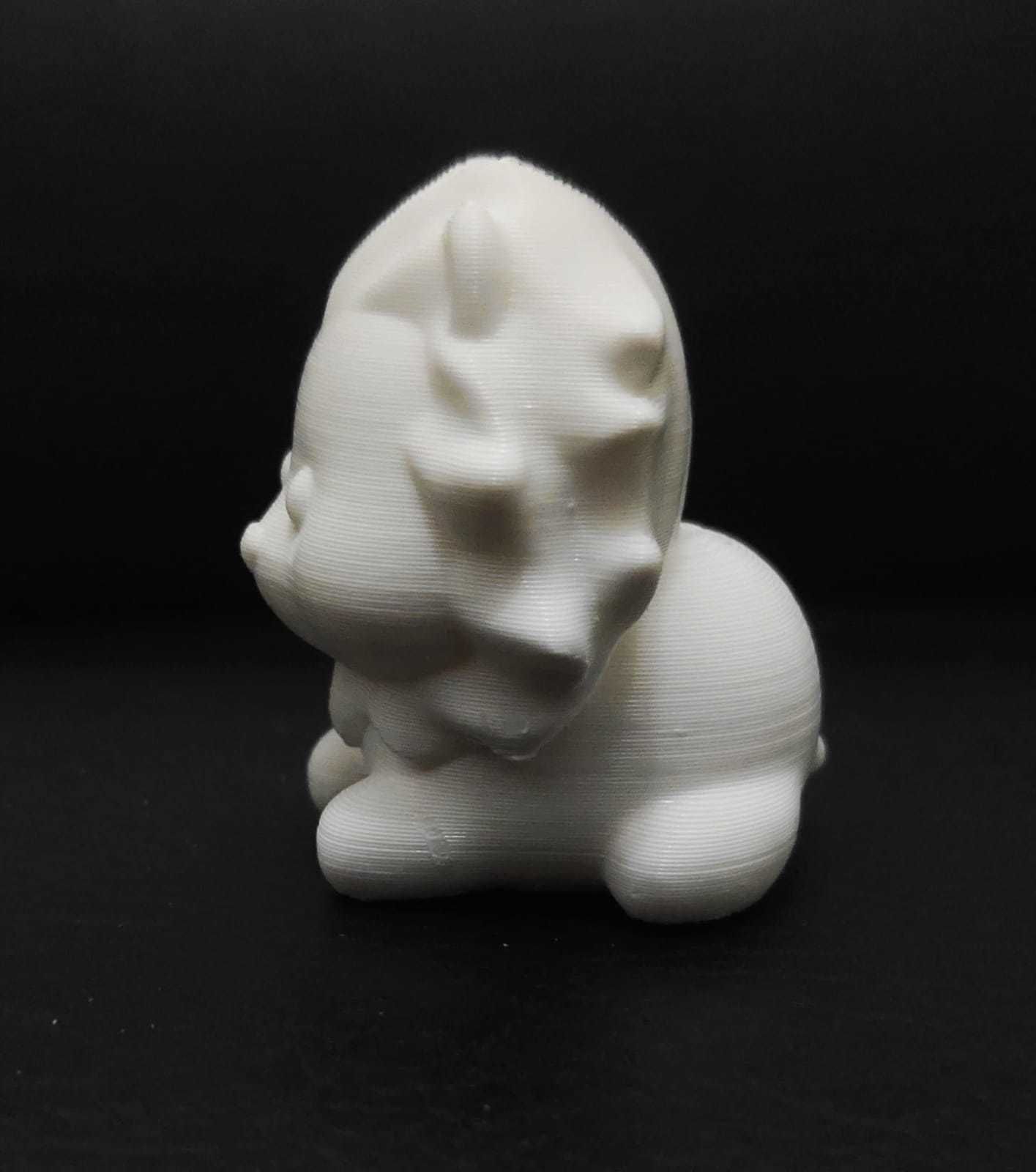 Cute Lying Lion 3D print model_6