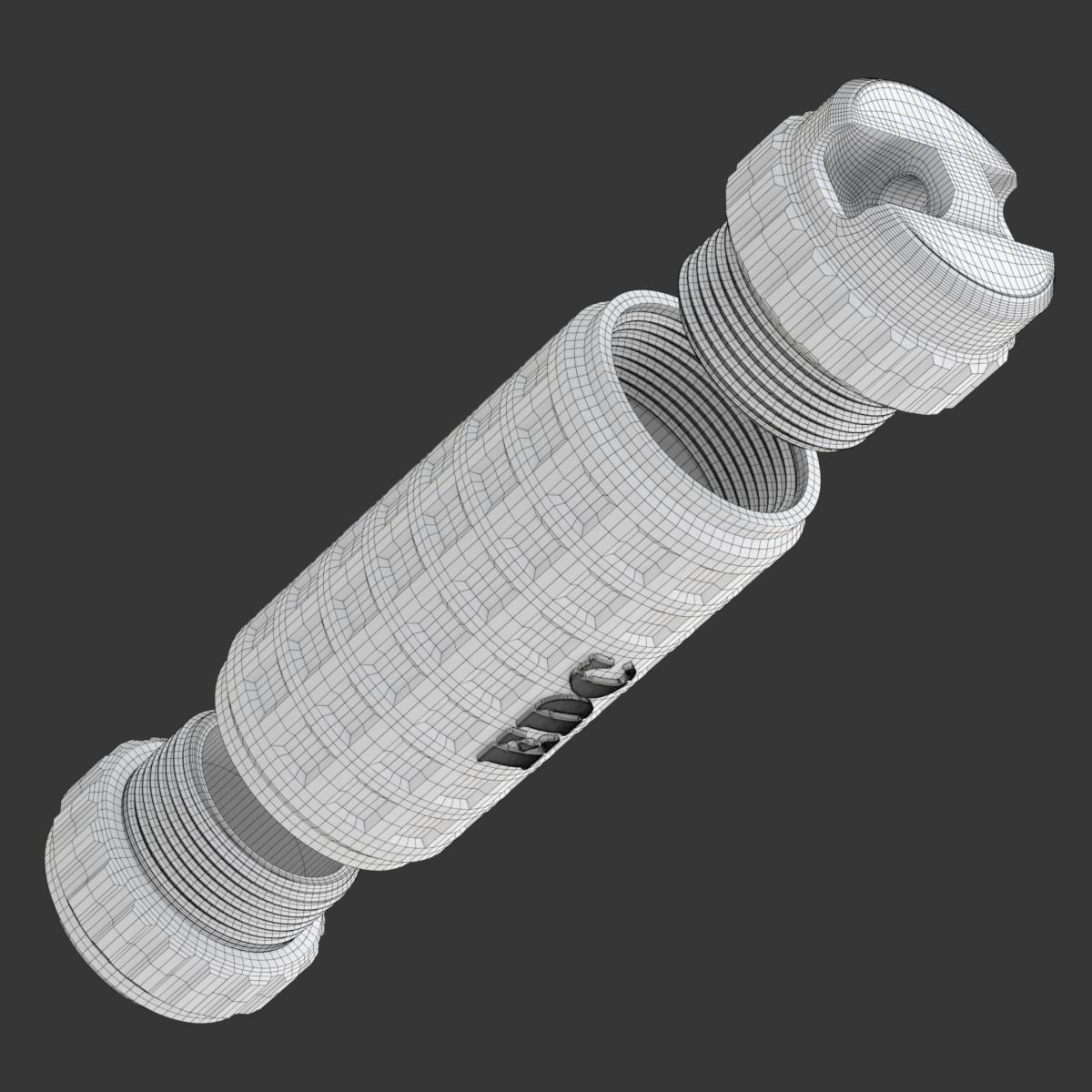 Printable EDC Capsule 3D print model_13