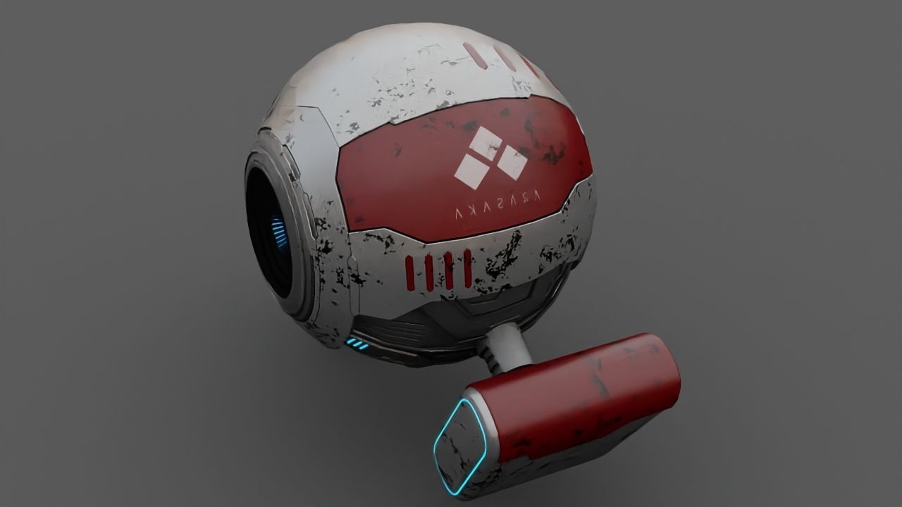 DRONE BOT  3D model_5
