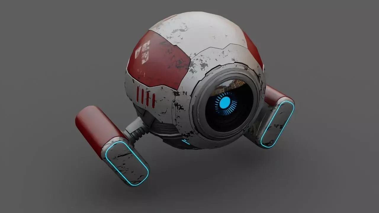 DRONE BOT  3D model_0