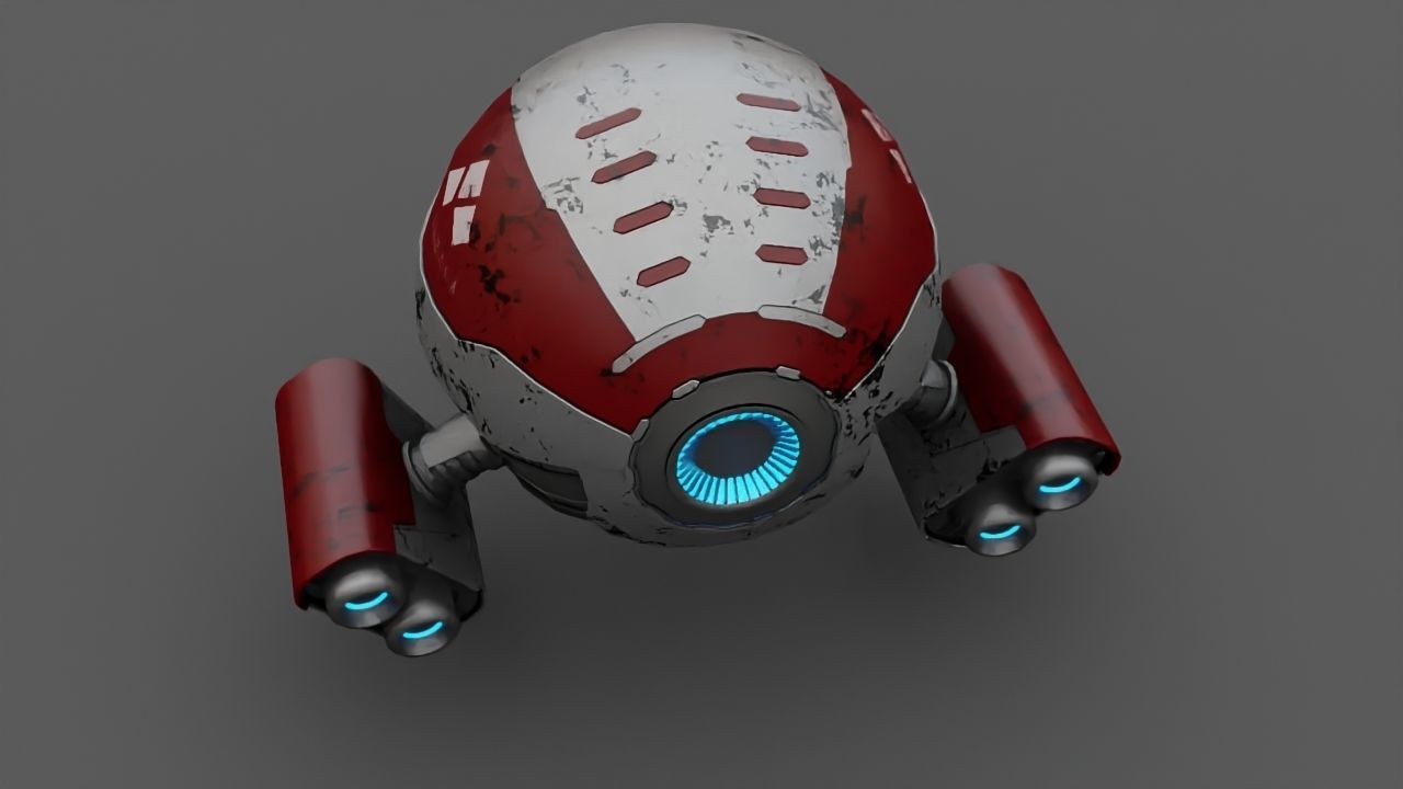 DRONE BOT  3D model_12