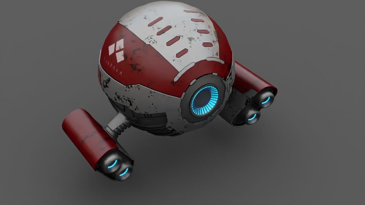 DRONE BOT  3D model_11