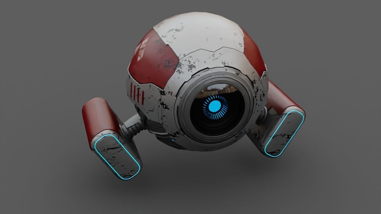 DRONE BOT  3D model_18