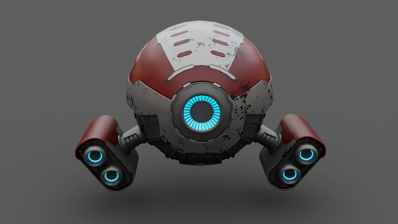 DRONE BOT  3D model_21