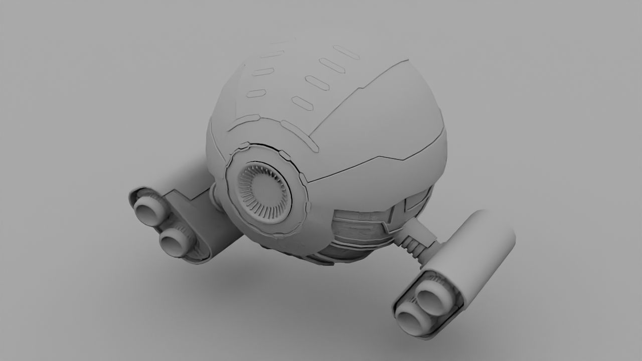 DRONE BOT  3D model_28