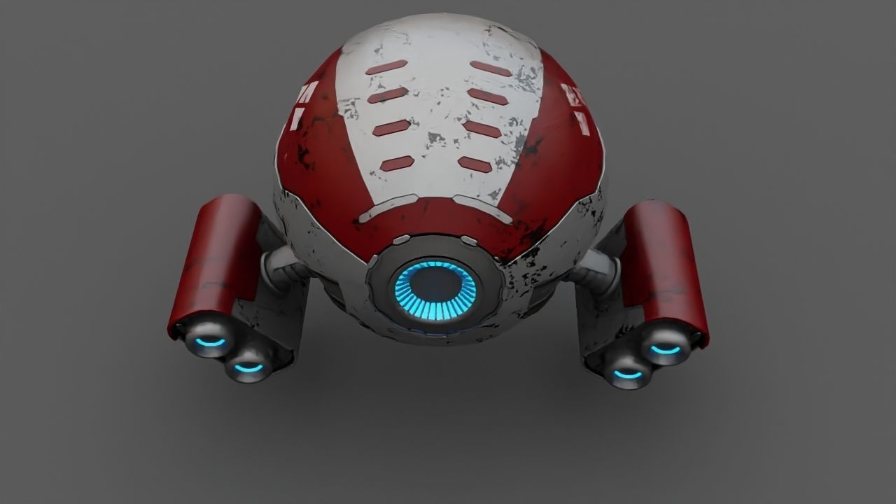 DRONE BOT  3D model_2