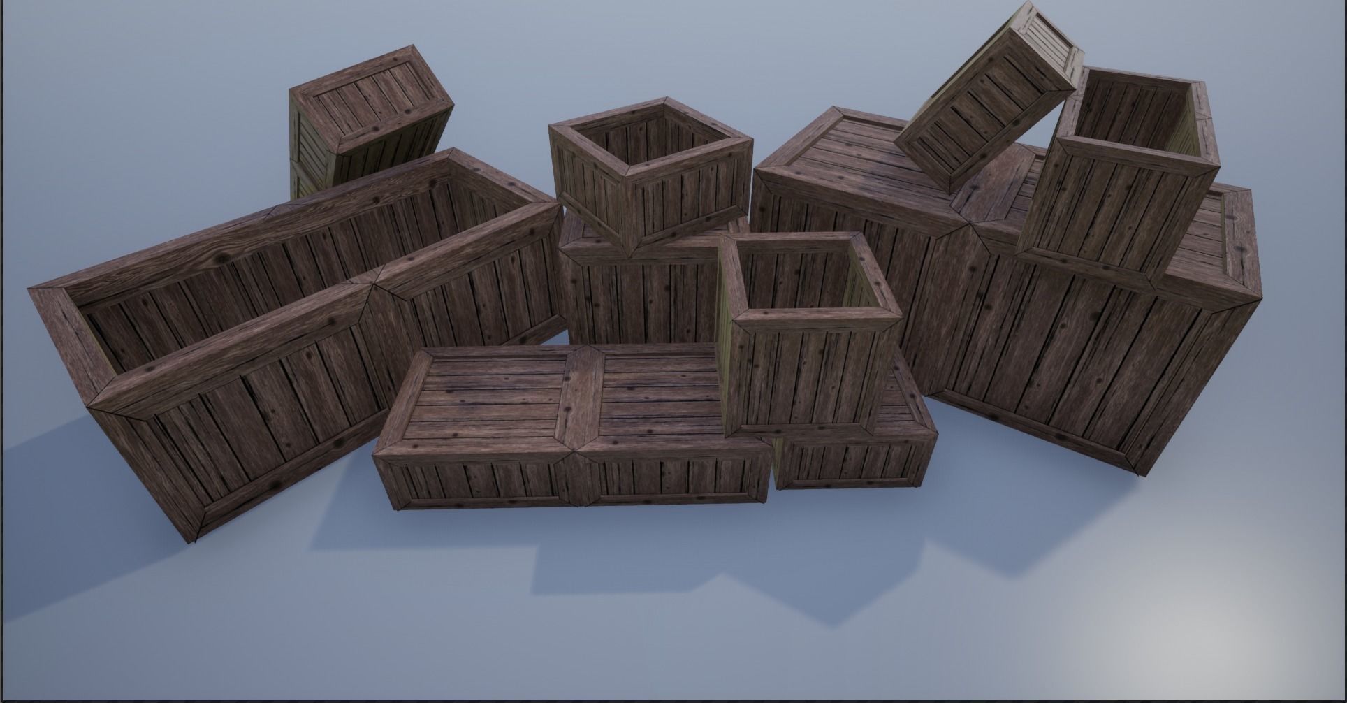 Warehouse Barrels-Pallets-Crates Collection _26