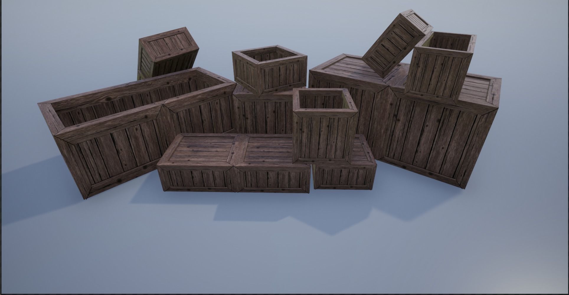 Warehouse Barrels-Pallets-Crates Collection _21