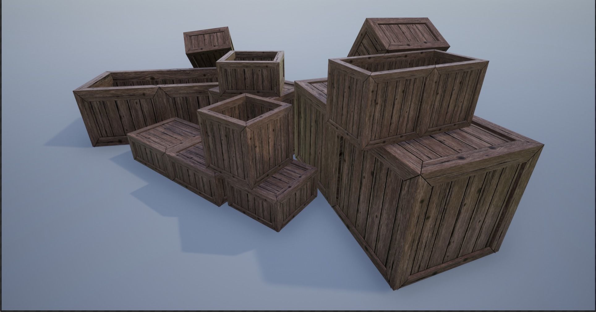 Warehouse Barrels-Pallets-Crates Collection _25