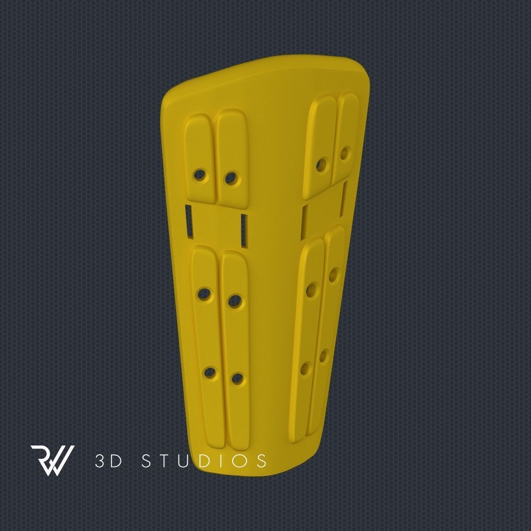 MK1 Ninja Shin Guard - STL File 3D print model_2