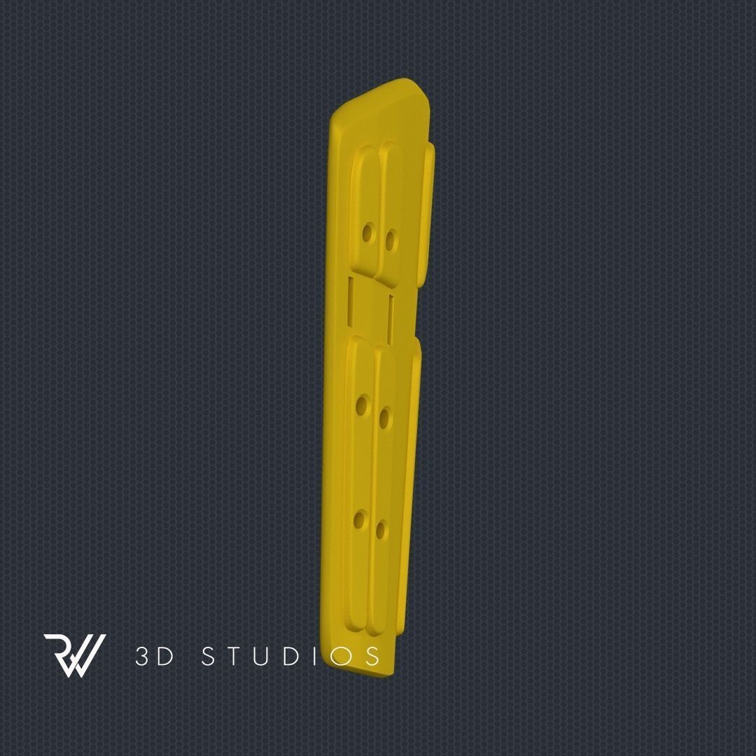 MK1 Ninja Shin Guard - STL File 3D print model_1