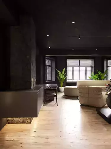 Modern Interior Scene for 3D max and Corona Renderer