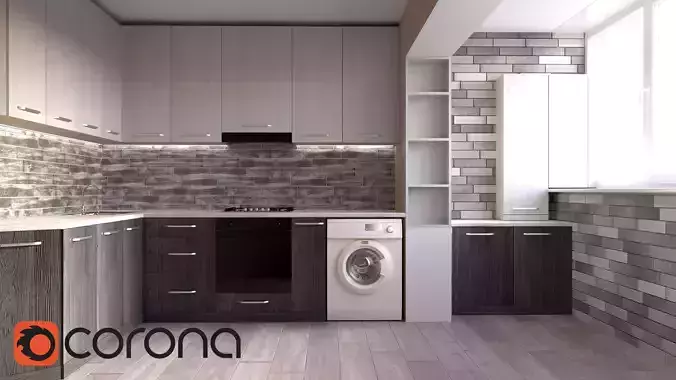 Kitchen design 3D model