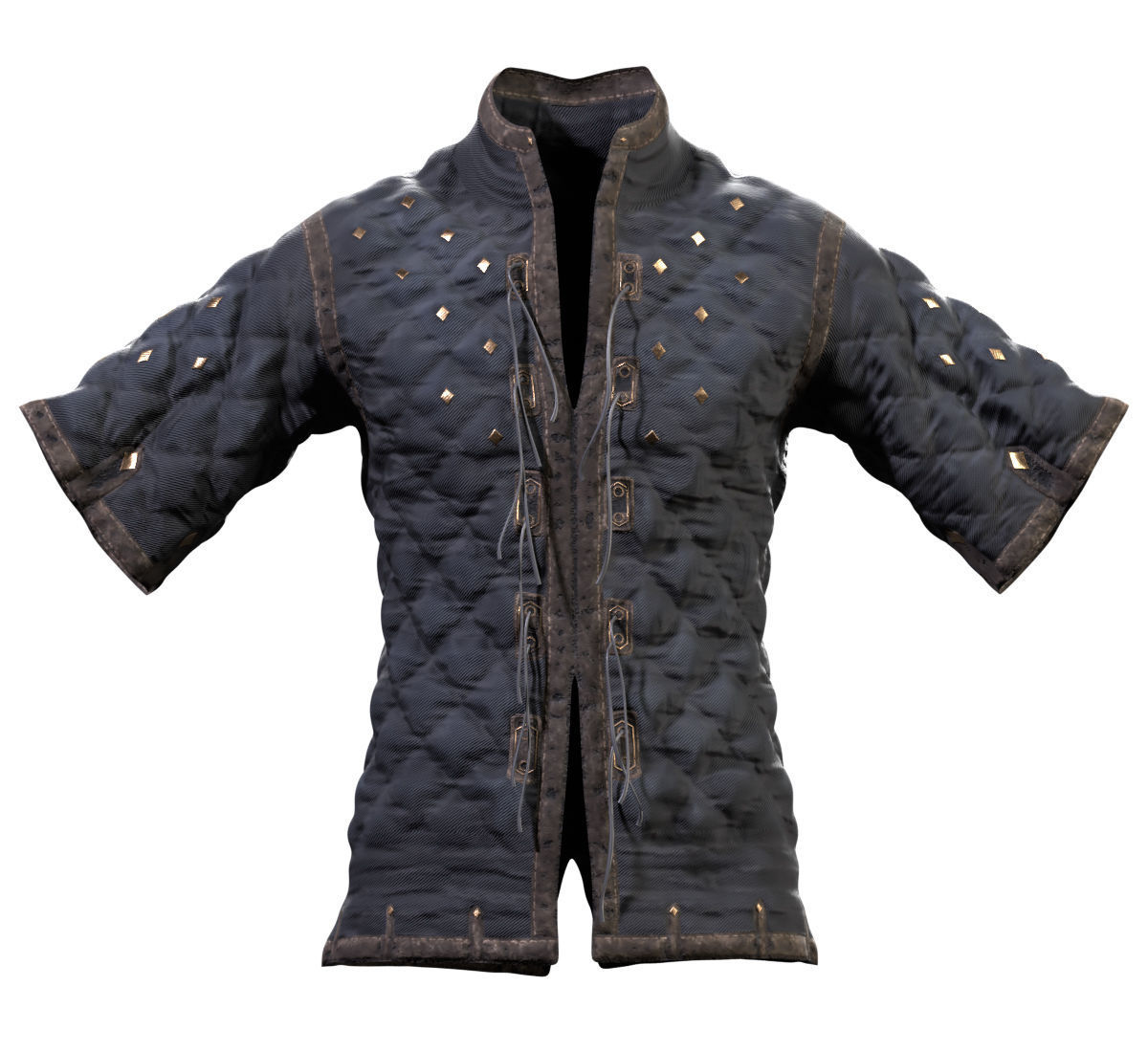 Medieval Jackets Vol 02 Base Mesh Low-poly 3D model_22