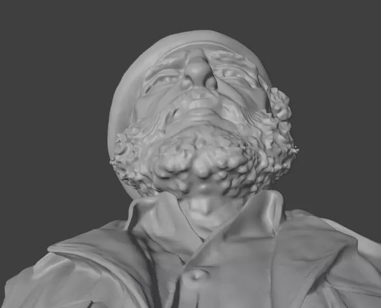 Fidel Castro 3D print model_9