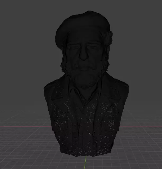 Fidel Castro 3D print model_17