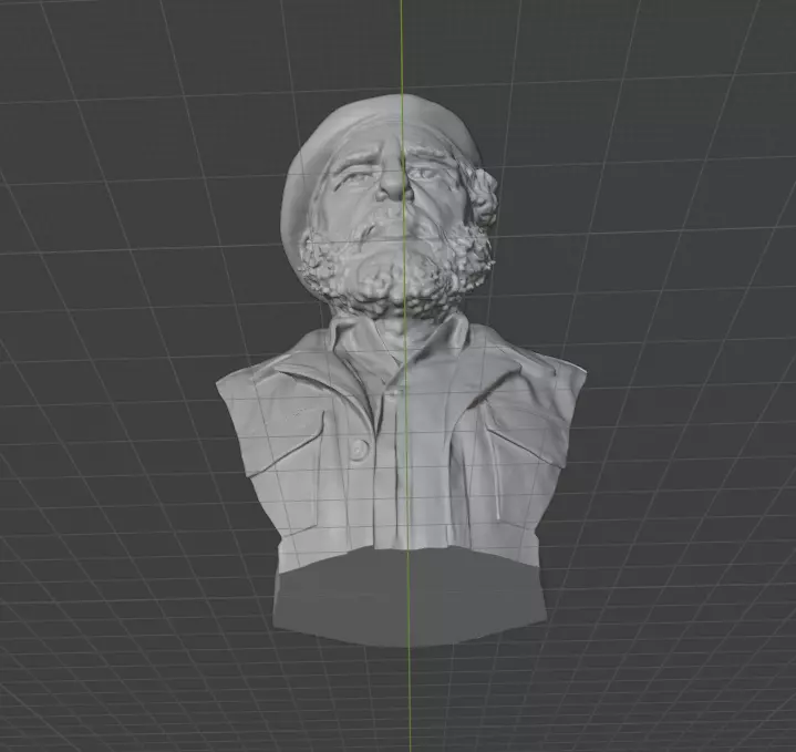 Fidel Castro 3D print model_7