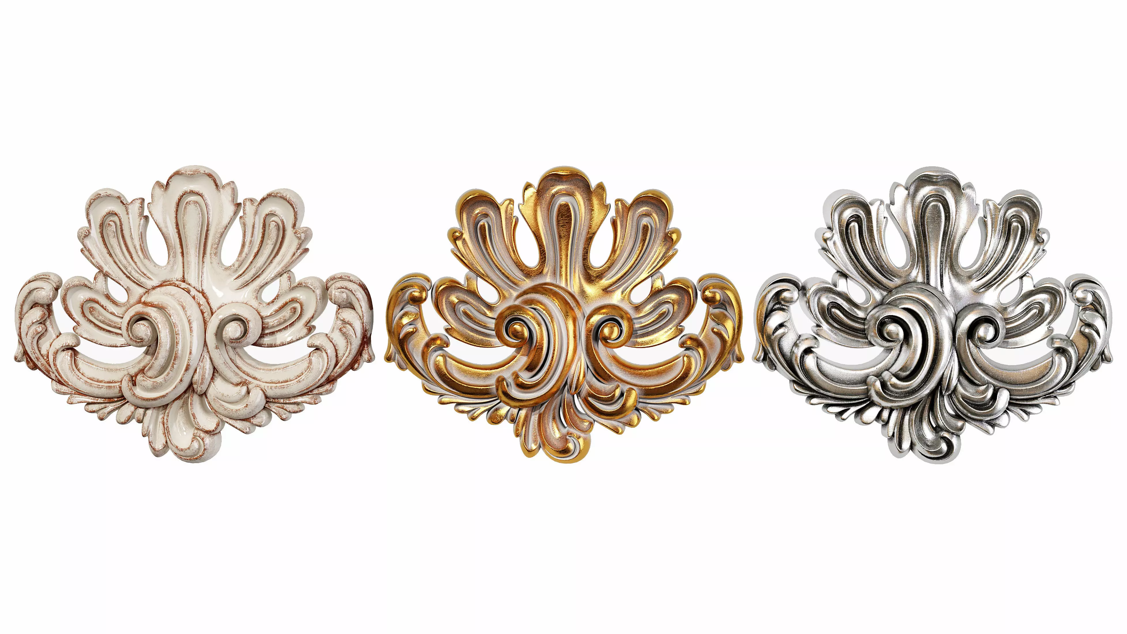 Classic carved 124 3D model_0