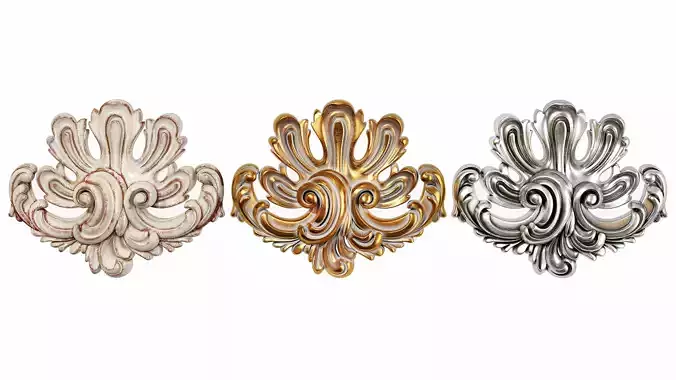 Classic carved 124 3D model